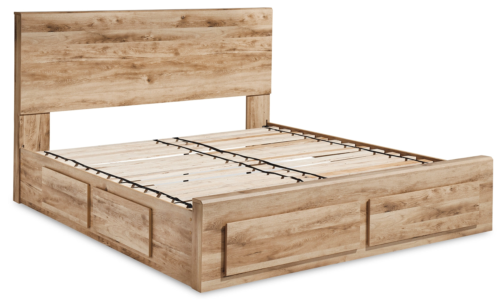 Furniture City Laplace - Ashley Furniture - Hyanna Bedroom - Queen Panel Storage Bed with 2 Under Bed Storage Drawers / Tan Brown - B1050B8