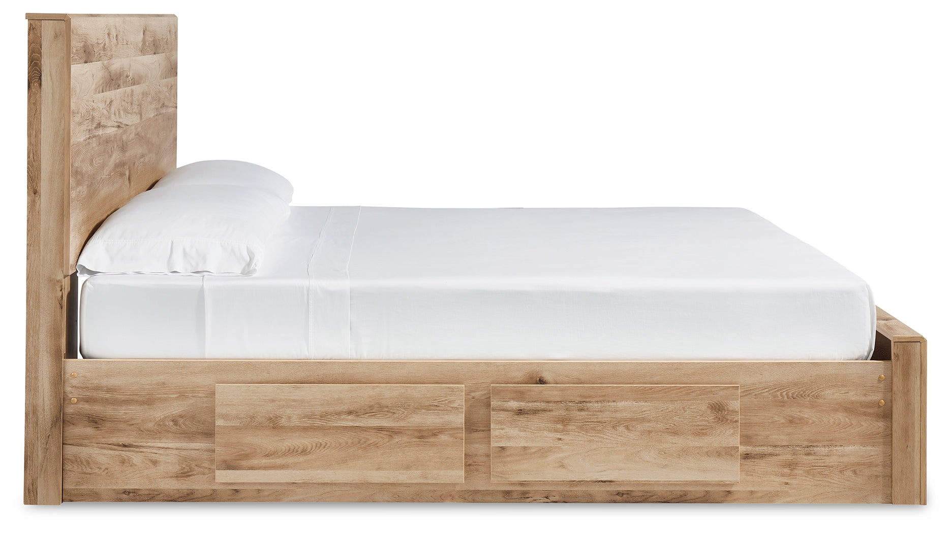 Furniture City Laplace - Ashley Furniture - Hyanna Bedroom - Queen Panel Storage Bed with 1 Under Bed Storage Drawer / Tan Brown - B1050B6