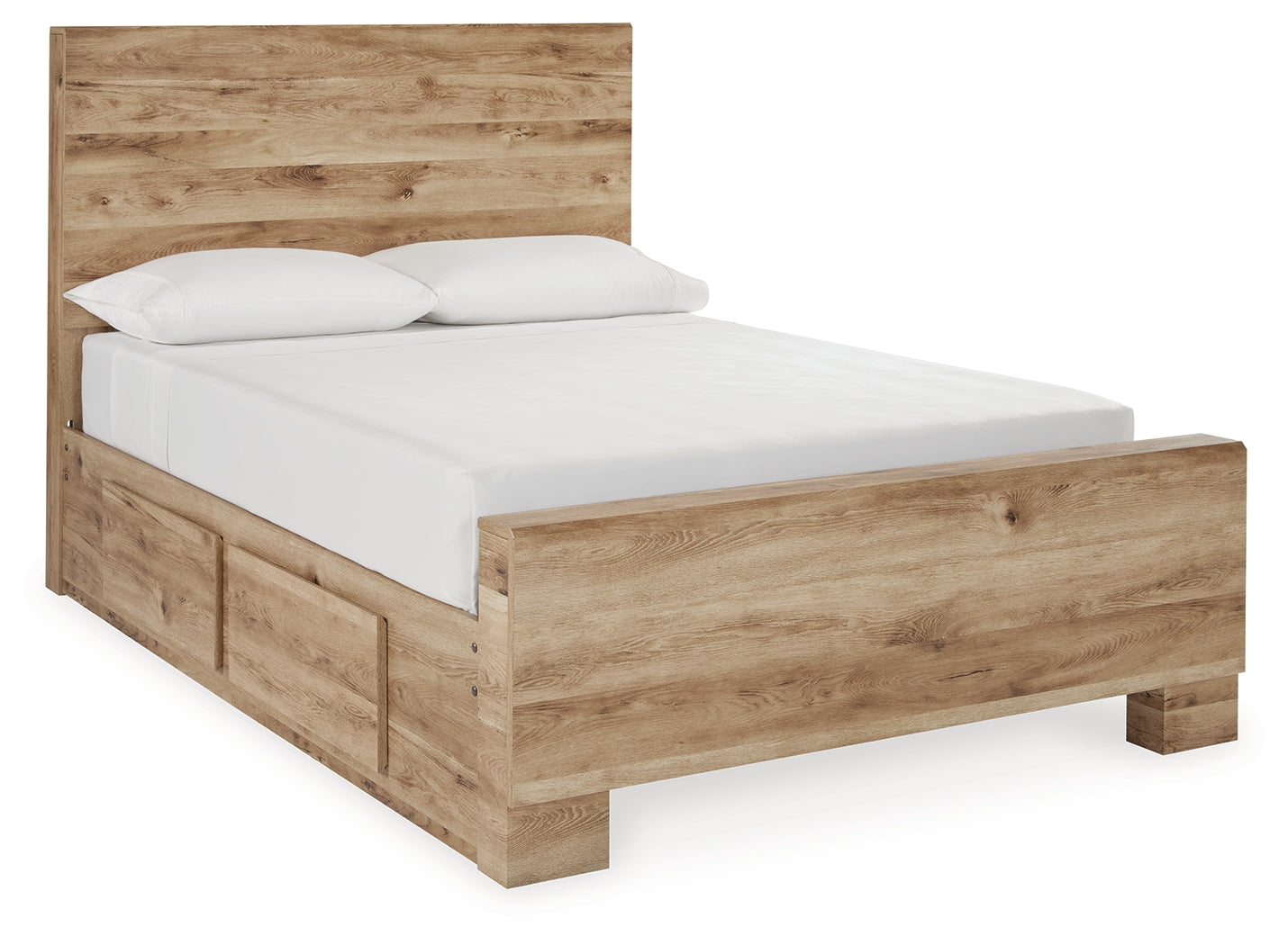 Furniture City Laplace - Ashley Furniture - Hyanna Bedroom - Full Panel Bed with 2 Side Storage / Tan Brown - B1050B29
