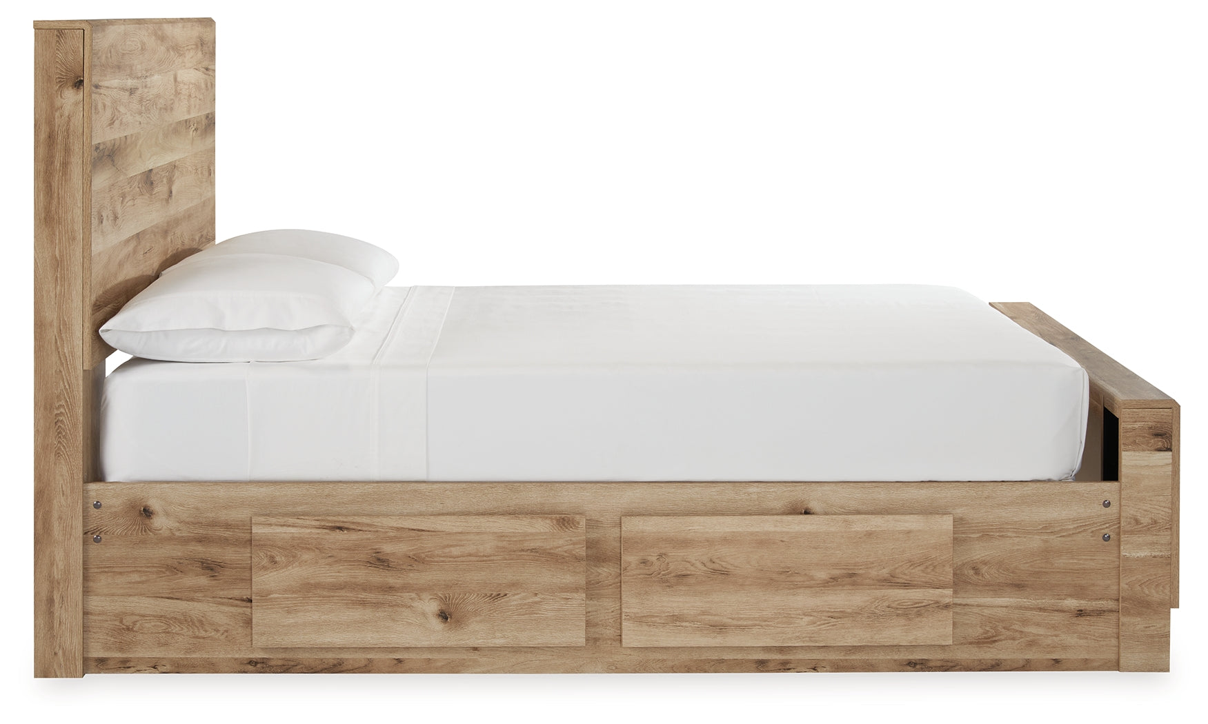 Furniture City Laplace - Ashley Furniture - Hyanna Bedroom - Full Panel Bed with 2 Side Storage / Tan Brown - B1050B29
