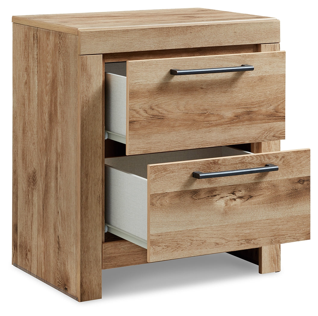 Furniture City Laplace - Ashley Furniture - Hyanna Bedroom - Two Drawer Night Stand / Tan Brown - B1050-92
