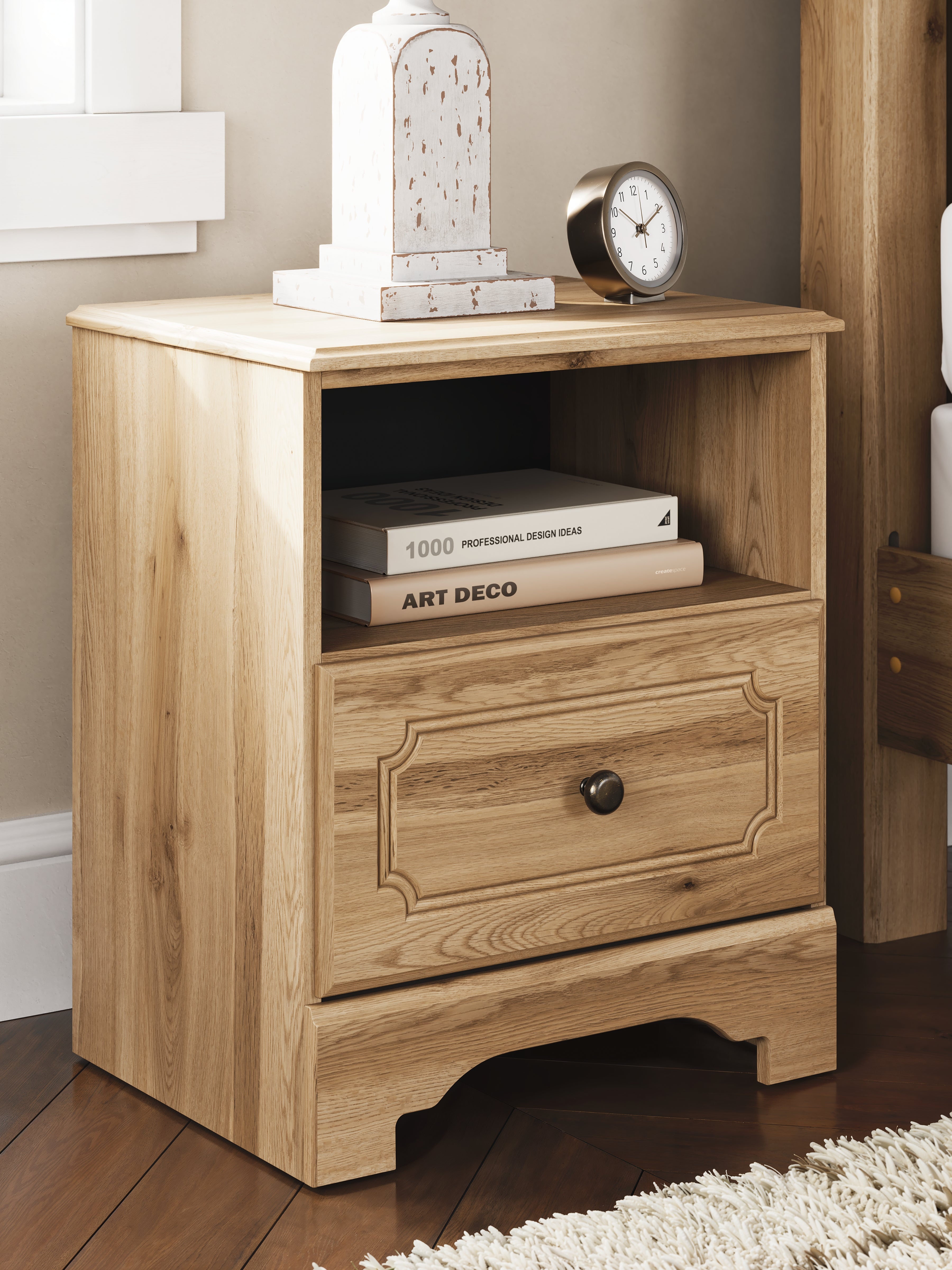 Furniture City Laplace - Ashley Furniture - Aleaport Bedroom - One Drawer Night Stand - PCB1075-91