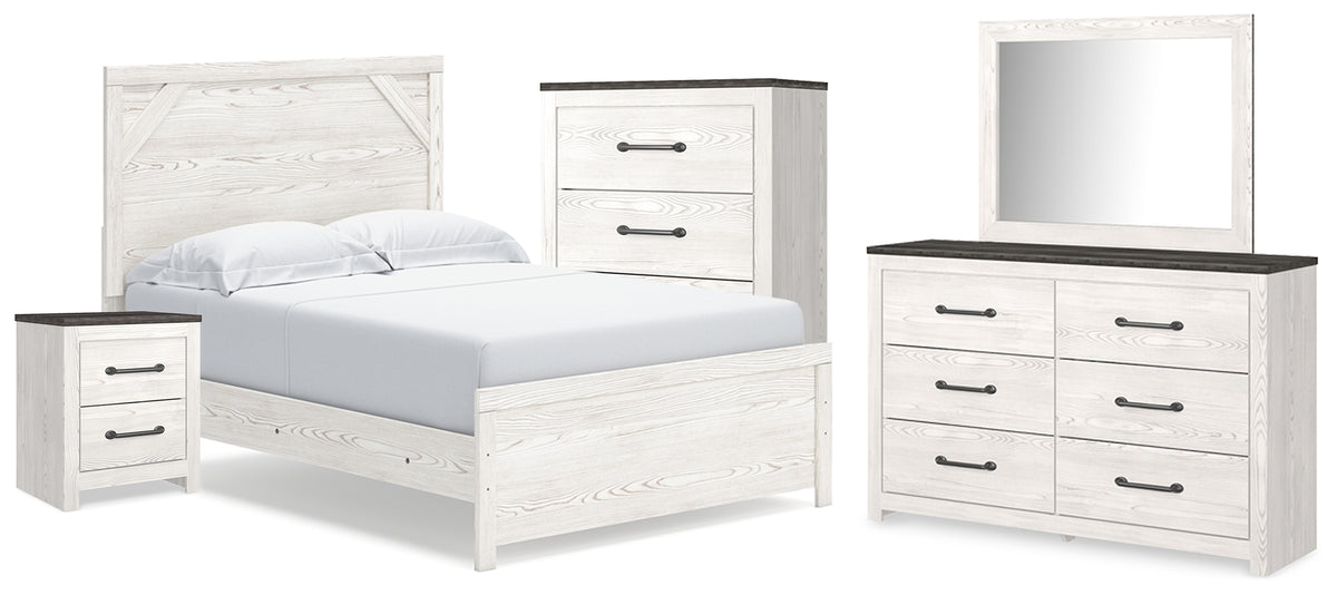 Furniture City Laplace - Ashley Furniture - Gerridan Full Panel Bed, Dresser, Mirror, Chest and Nightstand - Full Panel Bed, Dresser, Mirror, Chest and Nightstand - B1190B33