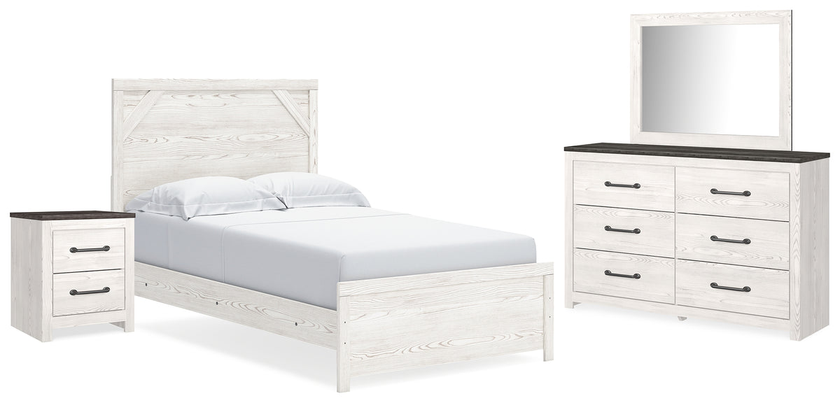 Furniture City Laplace - Ashley Furniture - Gerridan Full Panel Bed, Dresser, Mirror and Nightstand - Full Panel Bed, Dresser, Mirror and Nightstand - B1190B22
