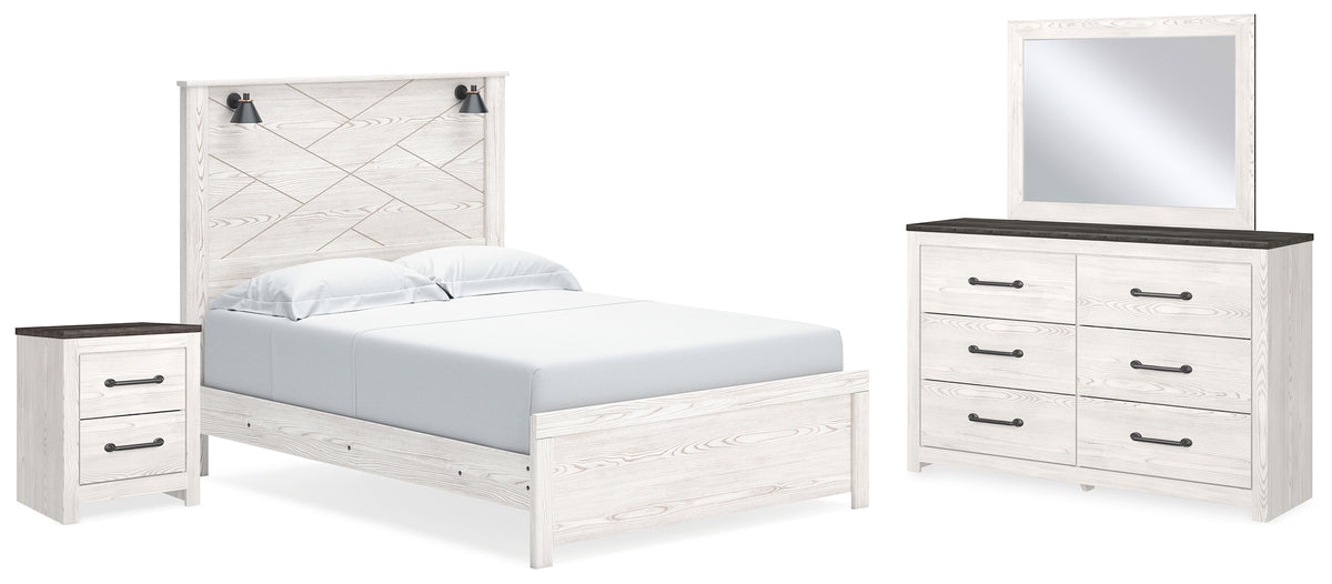 Furniture City Laplace - Ashley Furniture - Gerridan Queen Panel Bed, Dresser, Mirror, and Nightstand - Queen Panel Bed, Dresser, Mirror, and Nightstand - B1190B15