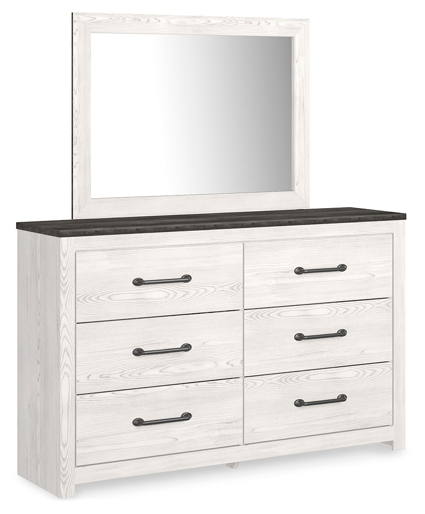 Furniture City Laplace - Ashley Furniture - Gerridan Dresser and Mirror - Dresser and Mirror / White/Gray - B1190B1