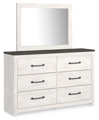 Furniture City Laplace - Ashley Furniture - Gerridan Queen Panel Bed with Dresser and Mirror, Chest and Nightstand - Queen Panel Bed with Dresser, Mirror, Chest and Nightstand / White/Gray - B1190B14