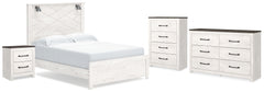 Furniture City Laplace - Ashley Furniture - Gerridan Queen Panel Bed, Dresser, Chest and Nightstand - Queen Panel Bed, Dresser, Chest and Nightstand - B1190B26