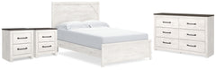 Furniture City Laplace - Ashley Furniture - Gerridan Queen Panel Bed, Dresser and 2 Nightstands - Queen Panel Bed, Dresser and 2 Nightstands - B1190B38