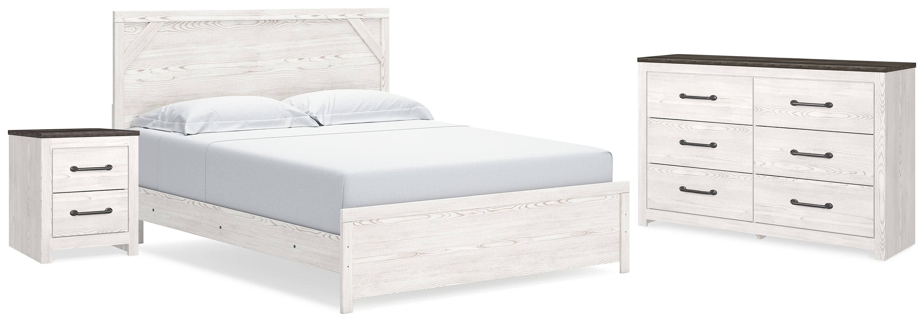 Furniture City Laplace - Ashley Furniture - Gerridan King Panel Bed, Dresser and Nightstand - King Panel Bed, Dresser and Nightstand - B1190B23