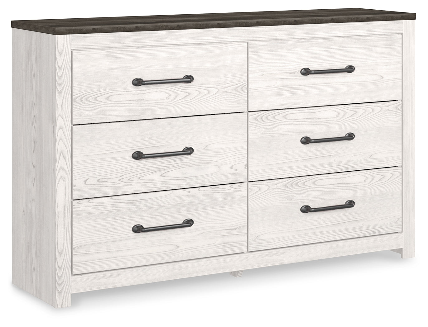 Furniture City Laplace - Ashley Furniture - Gerridan Bedroom - Six Drawer Dresser / White/Gray - B1190-31