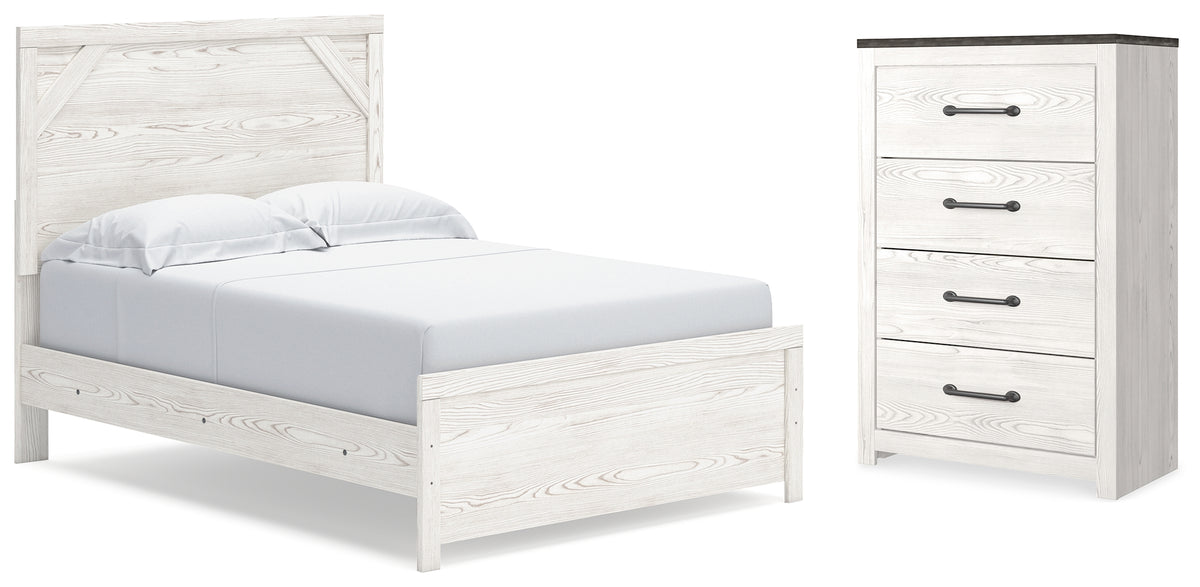 Furniture City Laplace - Ashley Furniture - Gerridan Full Panel Bed and Chest - Full Panel Bed and Chest - B1190B36