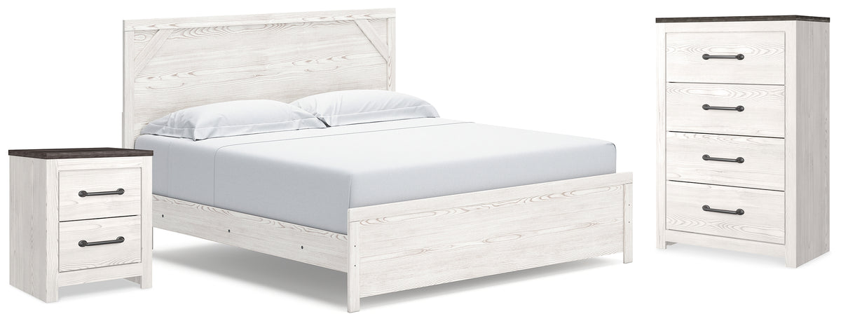 Furniture City Laplace - Ashley Furniture - Gerridan King Panel Bed, Chest and Nightstand - King Panel Bed, Chest and Nightstand - B1190B35