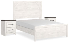 Furniture City Laplace - Ashley Furniture - Gerridan Full Panel Bed and 2 Nightstands - Full Panel Bed and 2 Nightstands - B1190B12