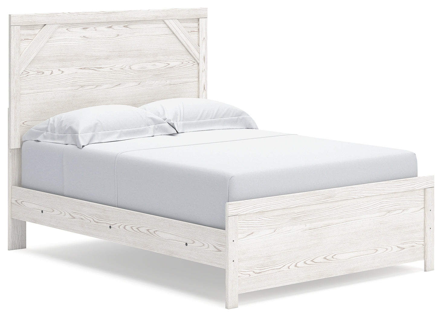 Furniture City Laplace - Ashley Furniture - Gerridan Bedroom - Full Panel Bed / White/Gray - B1190B4