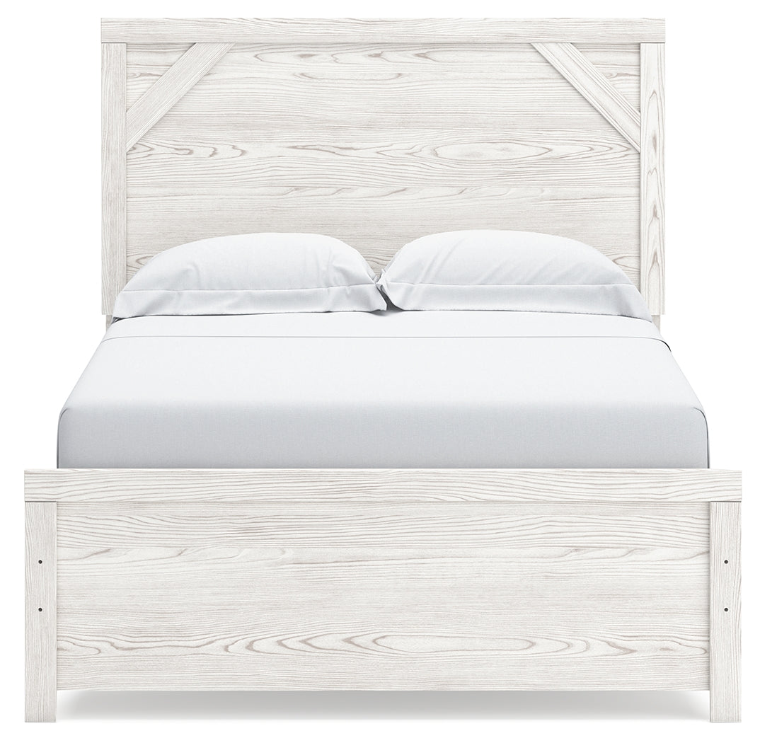 Furniture City Laplace - Ashley Furniture - Gerridan Bedroom - Full Panel Bed / White/Gray - B1190B4