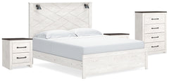 Furniture City Laplace - Ashley Furniture - Gerridan King Panel Bed, Chest and 2 Nightstands - King Panel Bed, Chest and 2 Nightstands - B1190B25