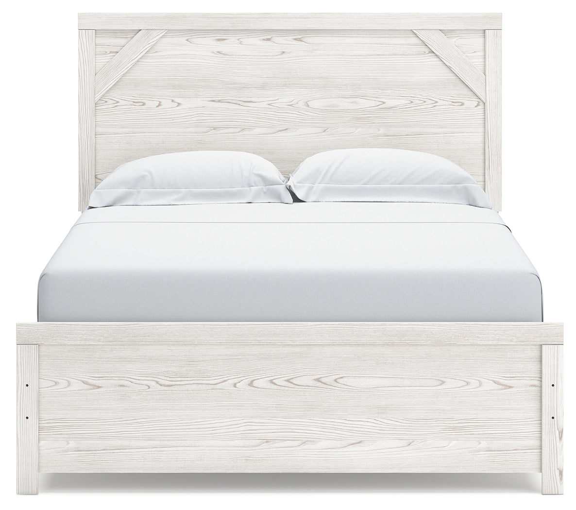 Furniture City Laplace - Ashley Furniture - Gerridan Bedroom - Queen Panel Bed / White/Gray - B1190B2