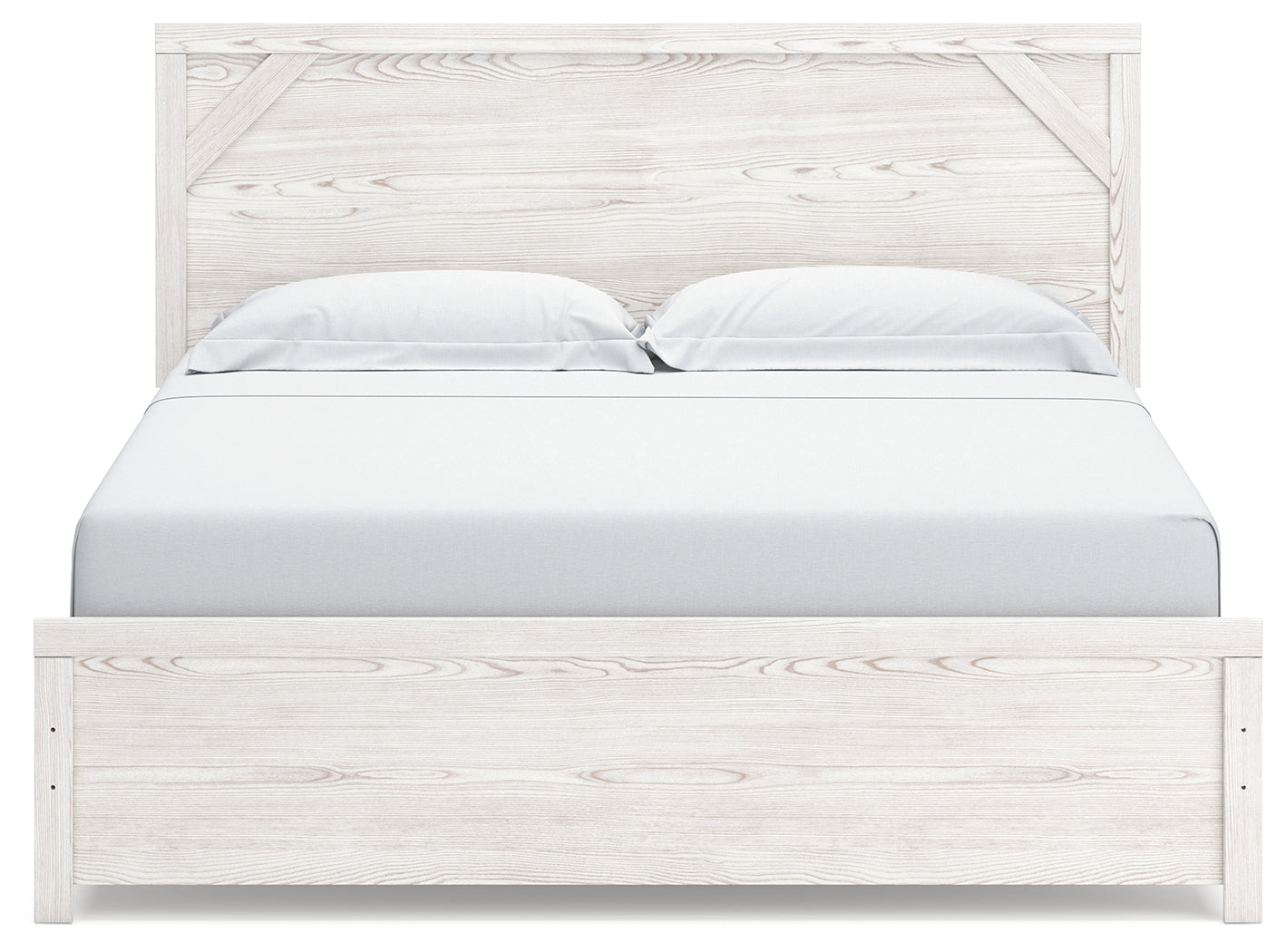 Furniture City Laplace - Ashley Furniture - Gerridan Bedroom - King Panel Bed / White/Gray - B1190B3