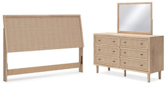 Furniture City Laplace - Ashley Furniture - Cielden King Panel Headboard, Dresser and Mirror - King Panel Headboard, Dresser and Mirror - B1199B9