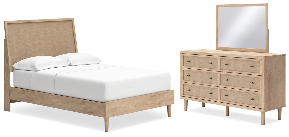 Furniture City Laplace - Ashley Furniture - Cielden Full Panel Bed, Dresser and Mirror - Full Panel Bed, Dresser and Mirror / Two-tone - B1199B7