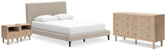 Furniture City Laplace - Ashley Furniture - Cielden Queen Upholstered Bed, Dresser and 2 Nightstands - Queen Upholstered Bed, Dresser and 2 Nightstands - B1199B20