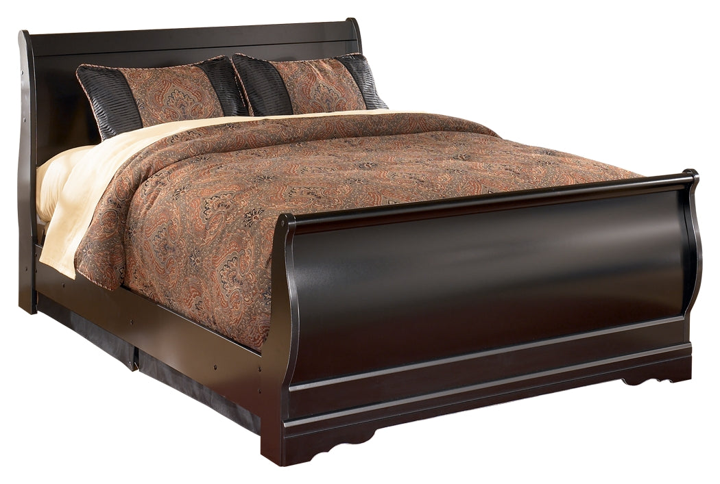 Furniture City Laplace - Ashley Furniture - Huey Vineyard Bedroom - Full Sleigh Bed / Black - B128B9
