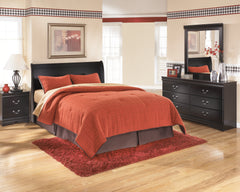 Furniture City Laplace - Ashley Furniture - Huey Vineyard Queen Sleigh Headboard, Dresser, Mirror and Nightstand - Queen Sleigh Headboard, Dresser, Mirror and Nightstand - B128B38
