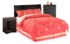 Furniture City Laplace - Ashley Furniture - Huey Vineyard Full Sleigh Headboard, Chest and Nightstand - Full Sleigh Headboard, Chest and Nightstand - B128B34