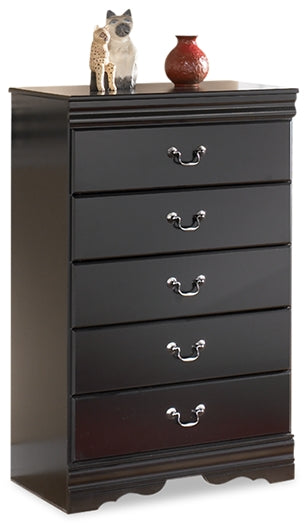 Furniture City Laplace - Ashley Furniture - Huey Vineyard Bedroom - Full Sleigh Bed / Black - B128B9