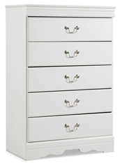 Furniture City Laplace - Ashley Furniture - Anarasia Bedroom - Two Drawer Night Stand / White - B129-92