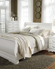 Furniture City Laplace - Ashley Furniture - Anarasia Queen Sleigh Bed with Chest of Drawers and Nightstand - Queen Sleigh Bed with Chest of Drawers and Nightstand - B129B12
