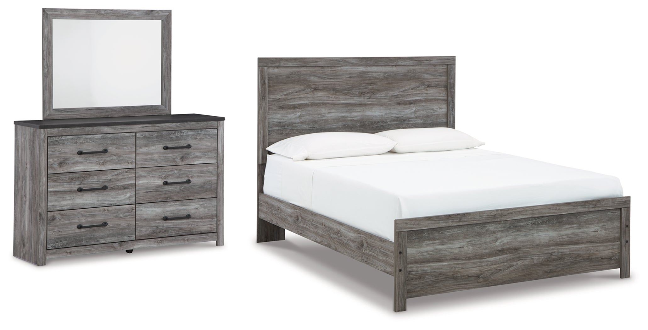 Furniture City Laplace - Ashley Furniture - Bronyan Queen Panel Bed, Dresser and Mirror - Queen Panel Bed, Dresser and Mirror - B1290B3