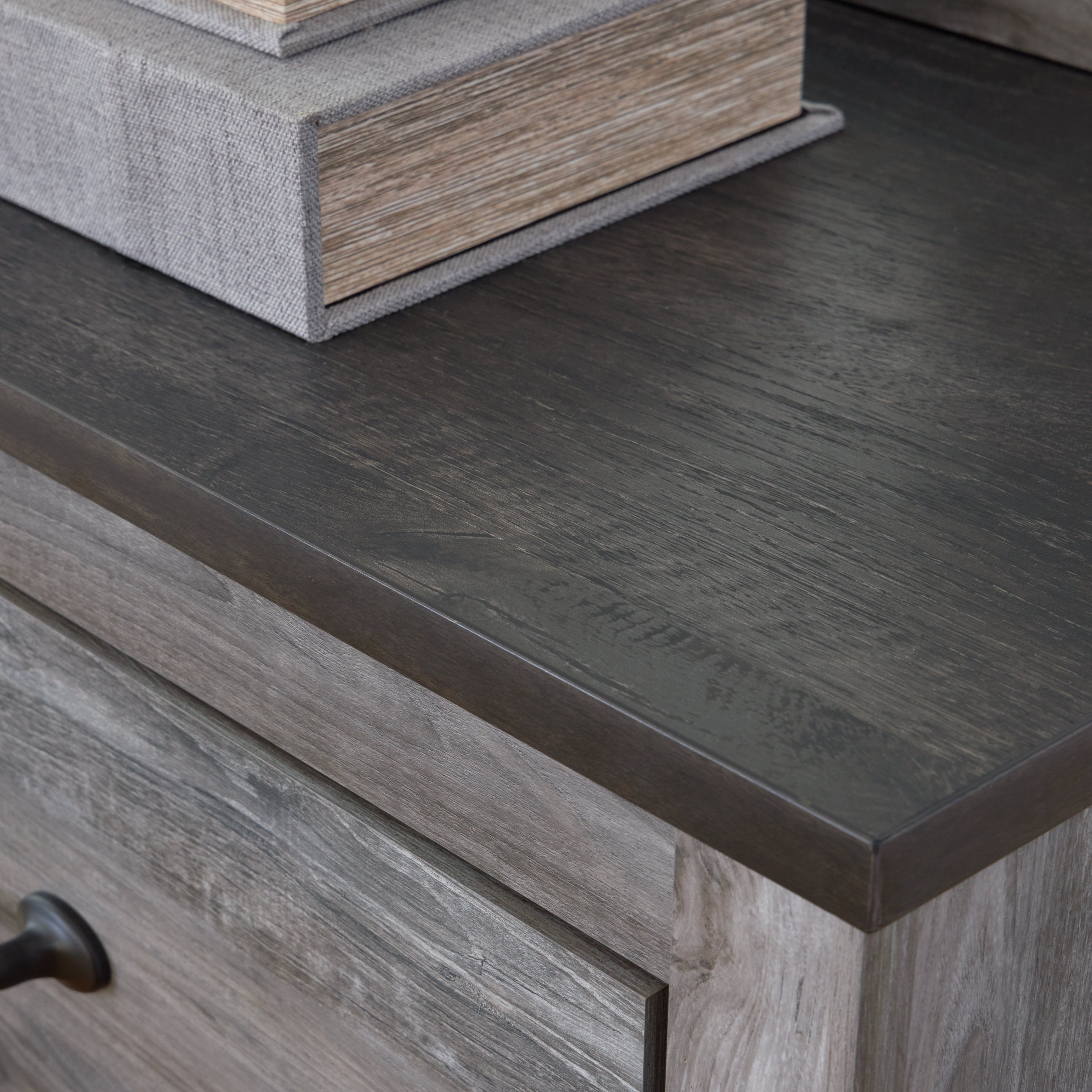 Furniture City Laplace - Ashley Furniture - Bronyan Bedroom - Dresser and Mirror / Dark Gray - B1290B1