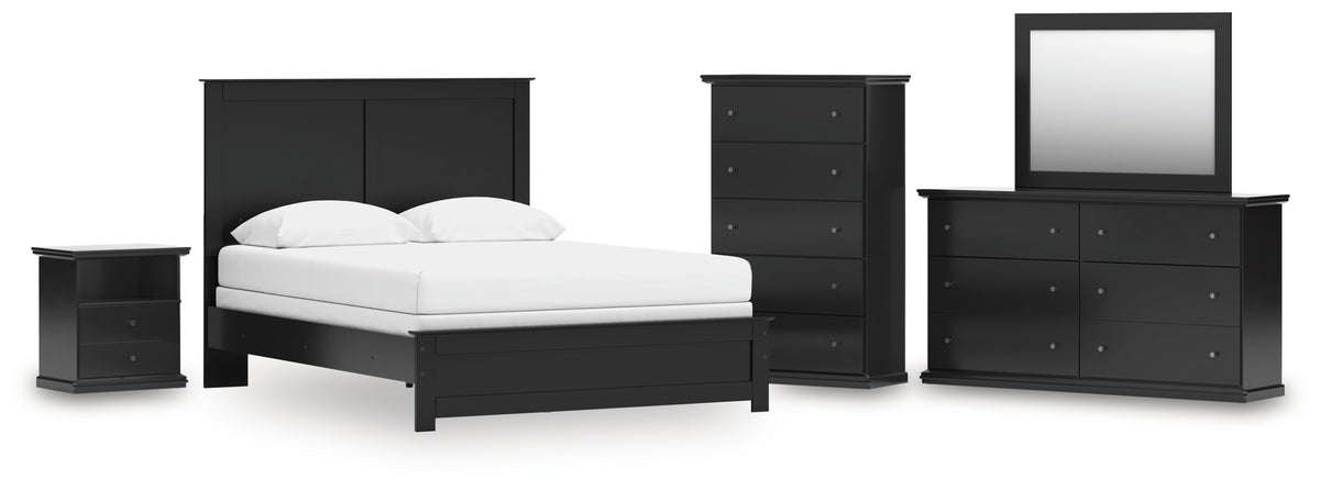 Furniture City Laplace - Ashley Furniture - Maribel Queen Panel Bed, Dresser, Mirror, Chest and Nightstand - Queen Panel Bed, Dresser, Mirror, Chest and Nightstand - B138B75