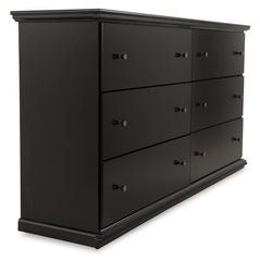 Furniture City Laplace - Ashley Furniture - Maribel Bedroom - Six Drawer Dresser / Black - B138-31