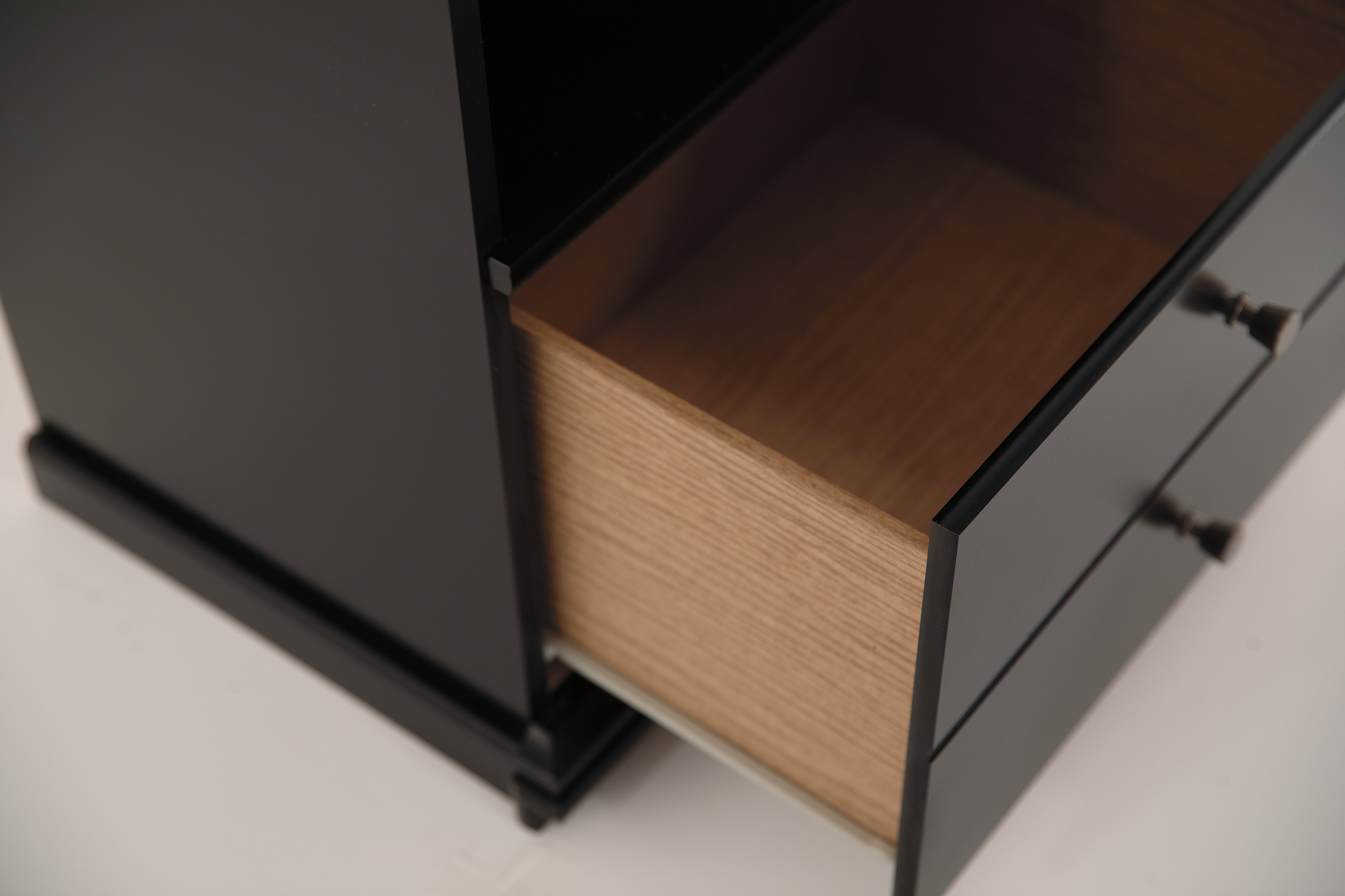 Furniture City Laplace - Ashley Furniture - Maribel Bedroom - One Drawer Night Stand / Black - B138-91