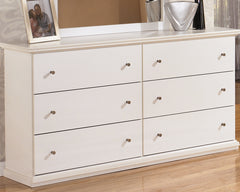 Furniture City Laplace - Ashley Furniture - Bostwick Shoals Bedroom - Six Drawer Dresser / White - B139-31