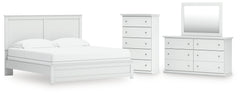 Furniture City Laplace - Ashley Furniture - Bostwick Shoals King Panel Bed, Dresser, Mirror and Chest - King Panel Bed, Dresser, Mirror and Chest - B139B54