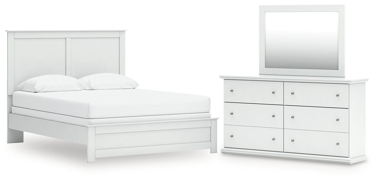 Furniture City Laplace - Ashley Furniture - Bostwick Shoals Queen Panel Bed, Dresser and Mirror - Queen Panel Bed, Dresser and Mirror - B139B69