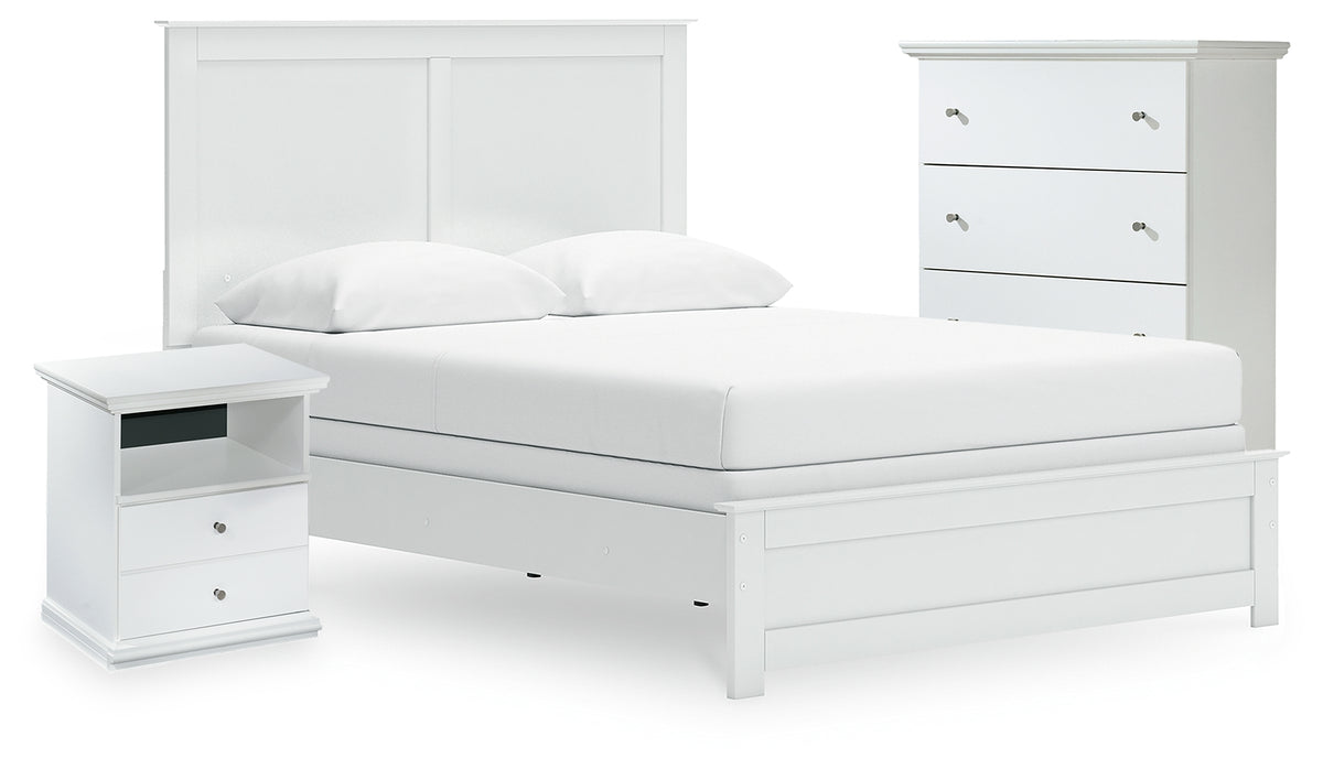 Furniture City Laplace - Ashley Furniture - Bostwick Shoals Queen Panel Bed, Cheat and Nightstand - Queen Panel Bed, Cheat and Nightstand - B139B68