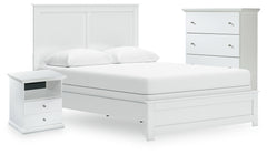 Furniture City Laplace - Ashley Furniture - Bostwick Shoals Queen Panel Bed, Cheat and Nightstand - Queen Panel Bed, Cheat and Nightstand - B139B68