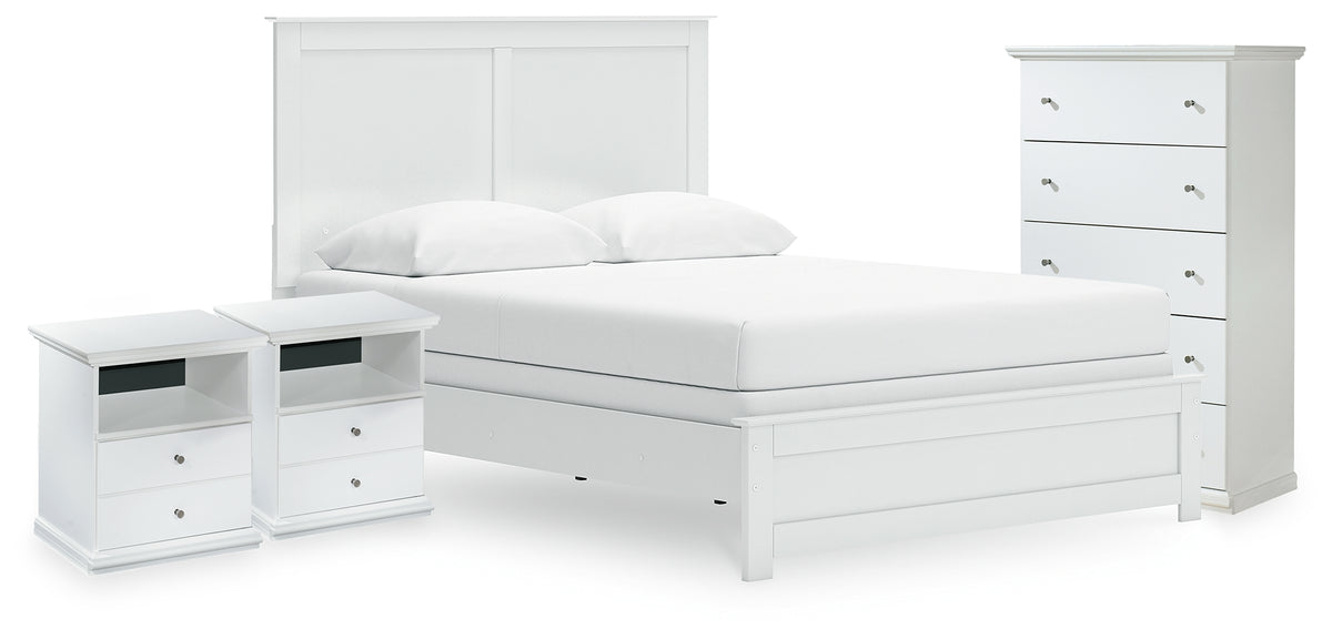 Furniture City Laplace - Ashley Furniture - Bostwick Shoals Queen Panel Bed, Chest and 2 Nightstands - Queen Panel Bed, Chest and 2 Nightstands - B139B59