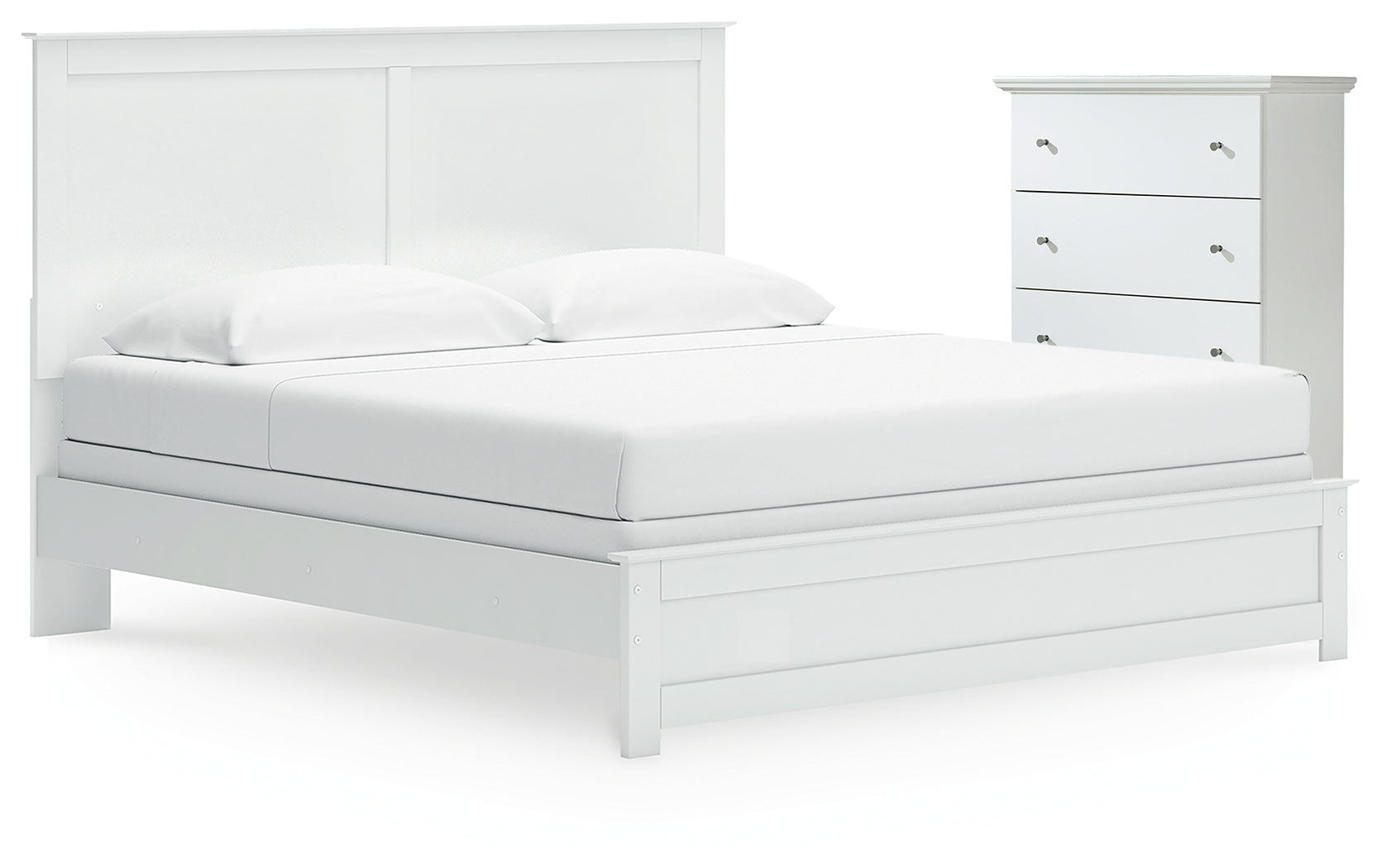 Furniture City Laplace - Ashley Furniture - Bostwick Shoals King Panel Bed and Chest - King Panel Bed and Chest - B139B63