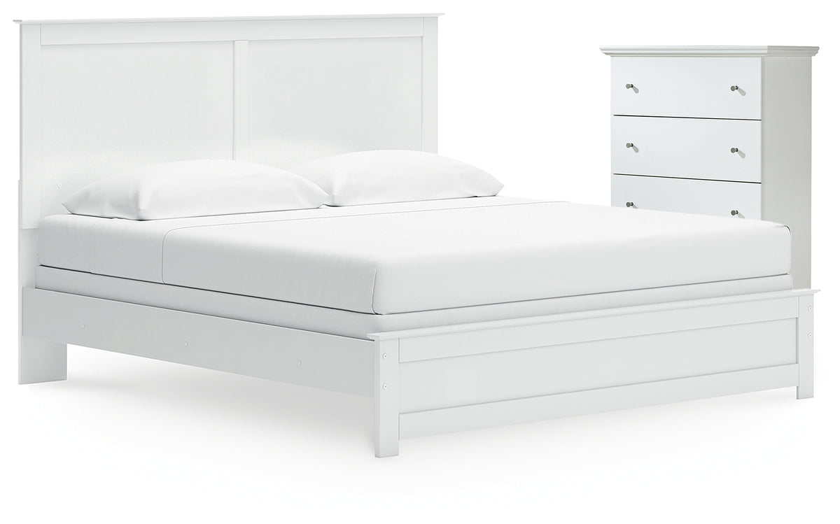 Furniture City Laplace - Ashley Furniture - Bostwick Shoals King Panel Bed and Chest - King Panel Bed and Chest - B139B63