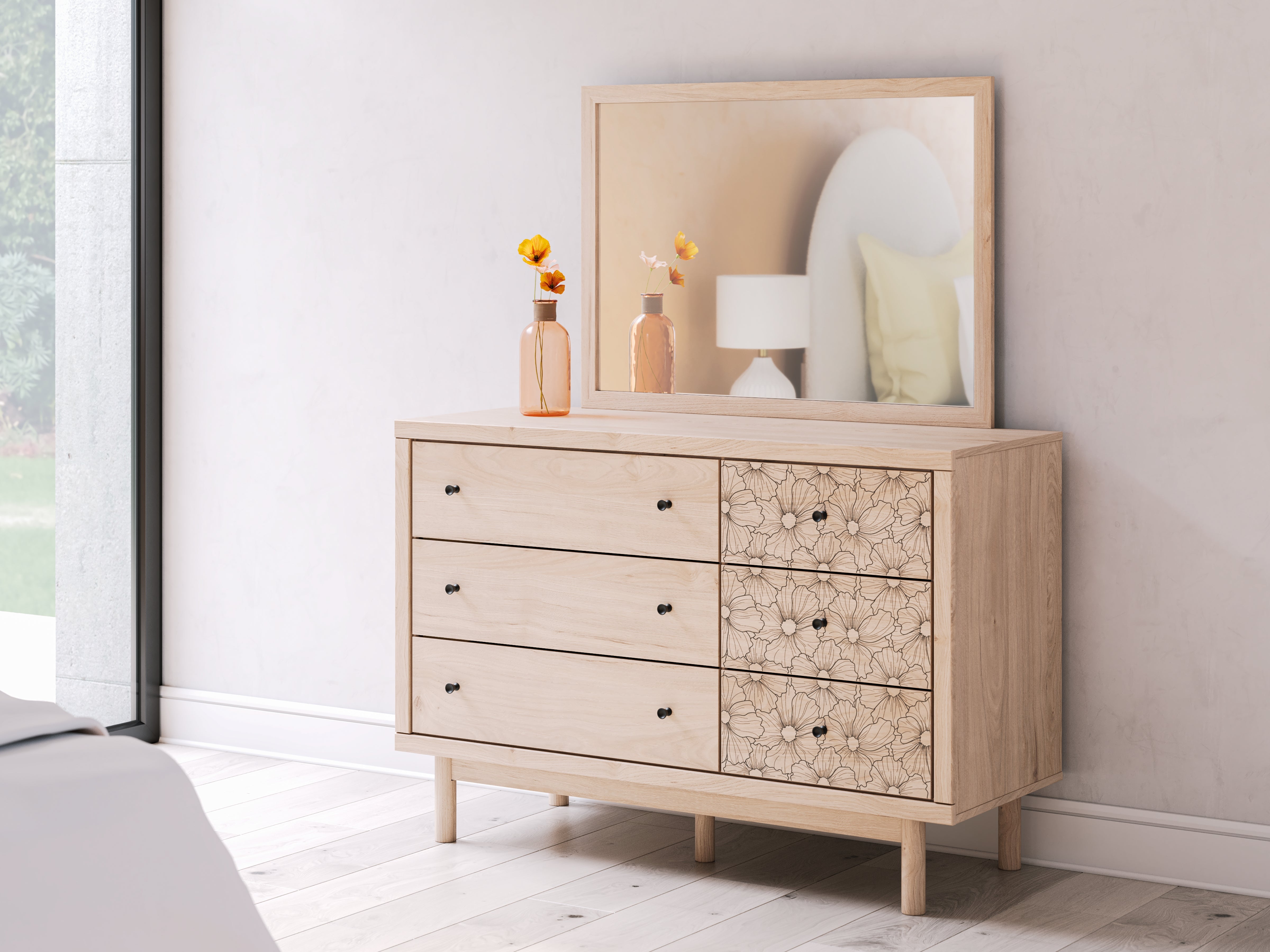 Furniture City Laplace - Ashley Furniture - Arloster Bedroom - Dresser and Mirror - PCB1566B1