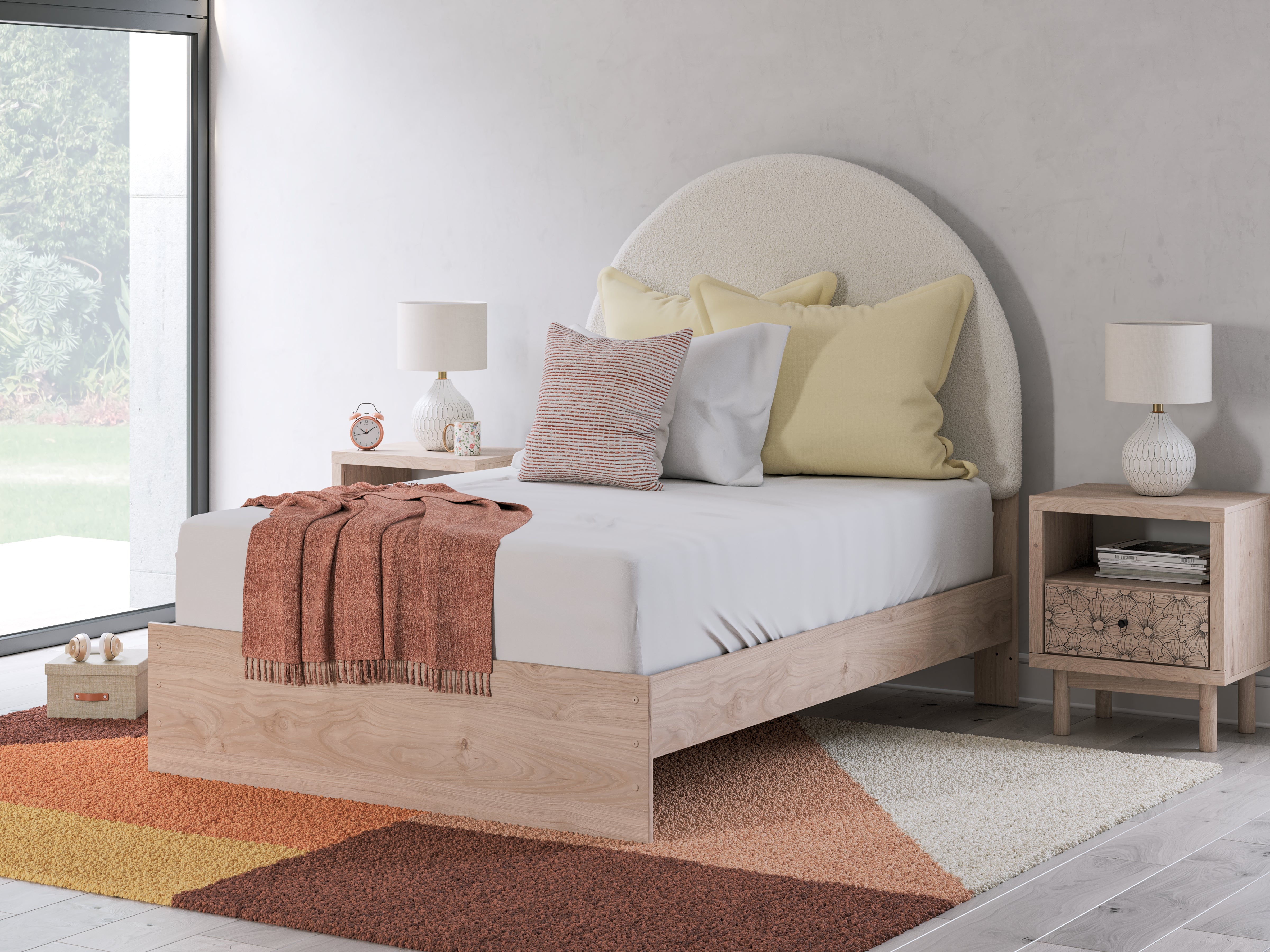 Furniture City Laplace - Ashley Furniture - Arloster Bedroom - Full Upholstered Panel Bed - PCB1566B3