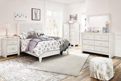 Furniture City Laplace - Ashley Furniture - Paxberry Full Panel Bed, Dresser, Mirror and Chest - Full Panel Bed, Dresser, Mirror and Chest / Whitewash - B181B17