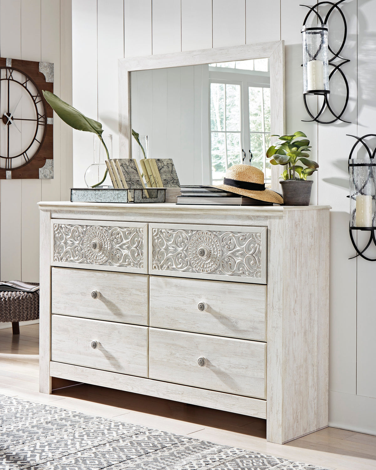 Furniture City Laplace - Ashley Furniture - Paxberry Dresser and Mirror - Dresser and Mirror - B181B8