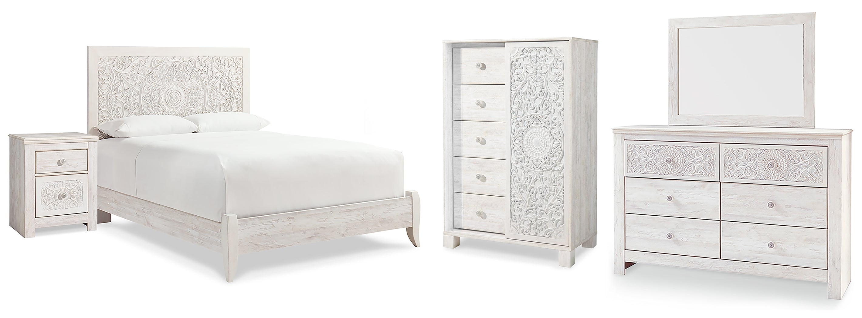 Furniture City Laplace - Ashley Furniture - Paxberry Queen Panel Bed, Dresser, Mirror,  Chest and Nightstand - Queen Panel Bed, Dresser, Mirror,  Chest and Nightstand - B181B35